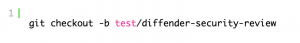 Code snippet for Git management